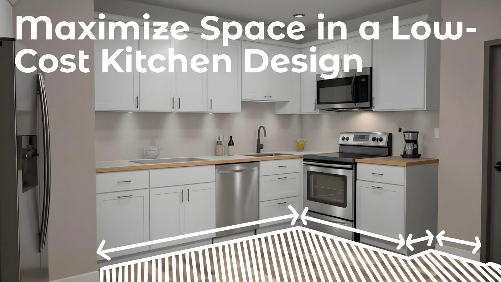 1. Maximize Space in a Low-Cost Kitchen Design