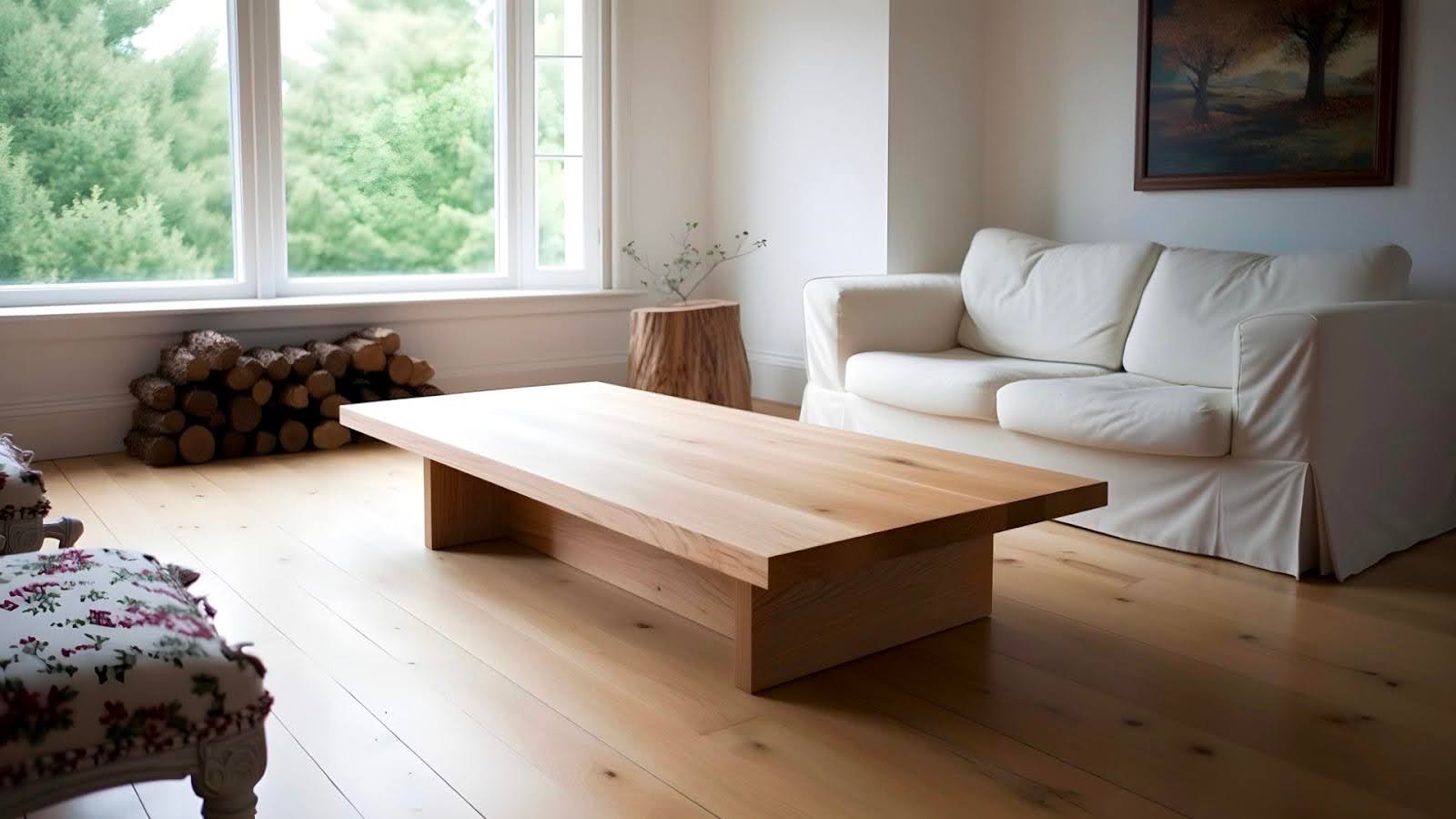 1. Minimalist Plywood Teapoy Designs